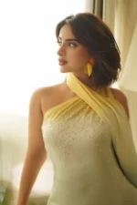 Elora one-shoulder detail in pure Shemooz silk